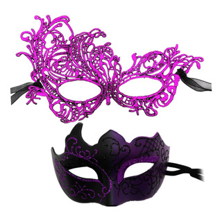 Máscara De Baile De Máscaras, Conjunto De Roxo Escuro Máscara De Baile De Máscaras, Conjunto De Roxo Escuro