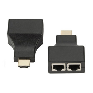 Adaptador Extensor Extensores Hdmi 30m Rj45 Utp Cat5e/6 /e + Adaptador Extensor Extensores Hdmi 30m Rj45 Utp Cat5e/6 /e +