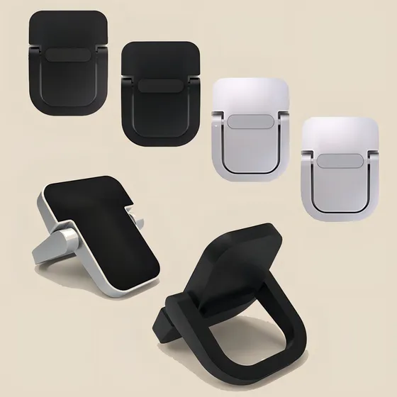Suporte Base Mini P Notebook Tablet Aluminio Prata Mesa Fixo Cor Preto