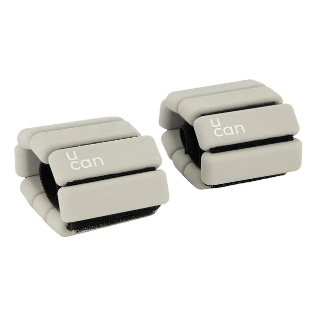 Ucan Polainas Pesas De Tobillos Y Muñecas, Silicon, 1 Kg Color Gris