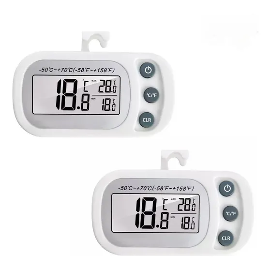 2pcs Termómetro Para Heladera Digitales Para Cocina