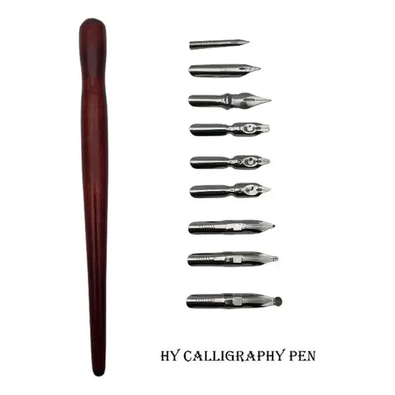 Set Artistico Caligrafia 10 Pc Plumilla Arte + Puntas Oferta