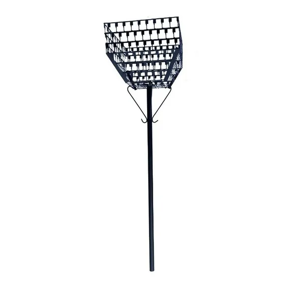 Cesto Basura Vereda Hierro Simple Mediano Exterior Tacho