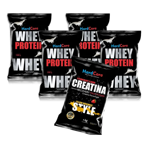 4 Kg De Proteína Whey Protein (4 De 1 Kg) + 1 Kg De Creatina