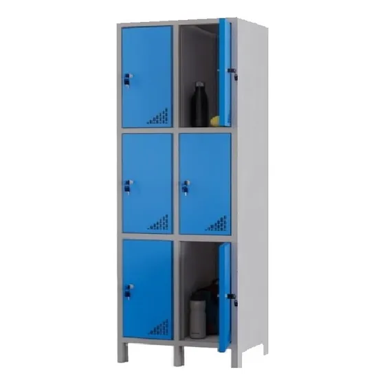 Locker Metálico All Rack 6 Puertas