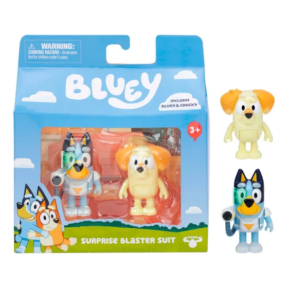 Set De Muñecos Bluey Surprise Blaster Suit