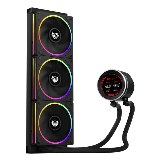 Enfriamiento Liquido 360 Hydrox Expert Hyx36 Display De Temp Led Negro