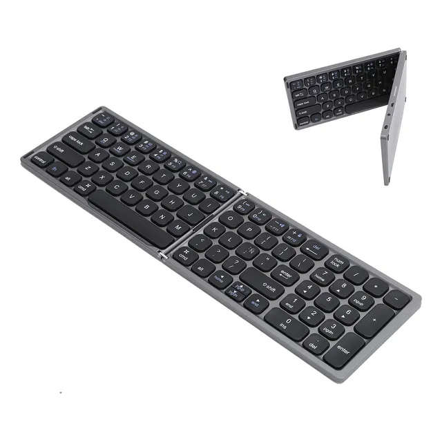 Teclado Español Ñ Inalámbrico Bluetooth Plegable Recargable