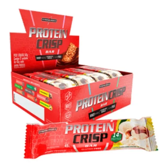 Barrinha De Proteina Crisp Bar Cx 12unid/ 45g Integralmedica