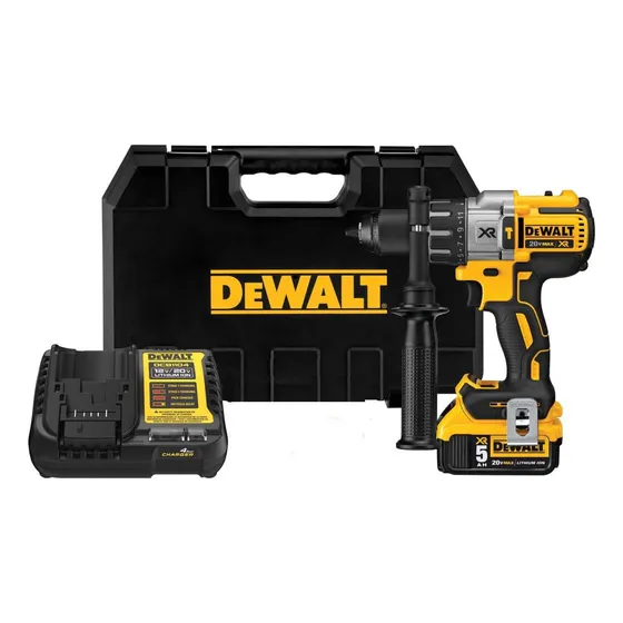 Taladro Percutor Inalámbrico Dewalt 20v Max Dcd996p1t-ar Color Amarillo