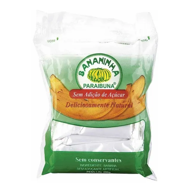 Bananinha Paraibuna Sem Açúcar Pacote 200g