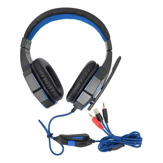 Auriculares Para Juegos Luminosos, Volumen Ajustable, Cabeza