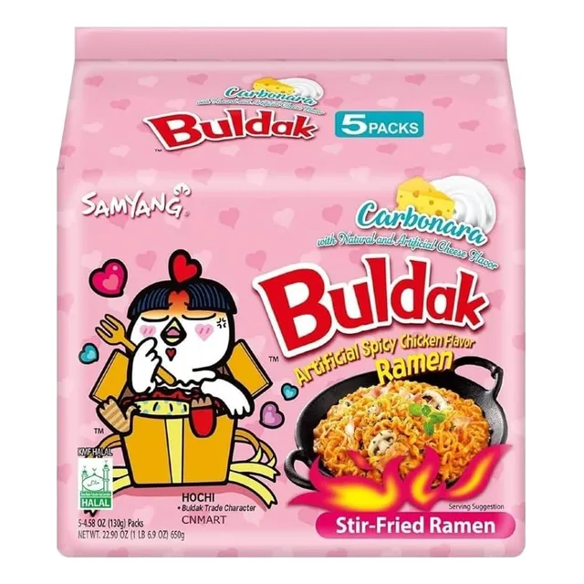 Pack X5 Ramen Coreano Buldak Variedades - Lireke