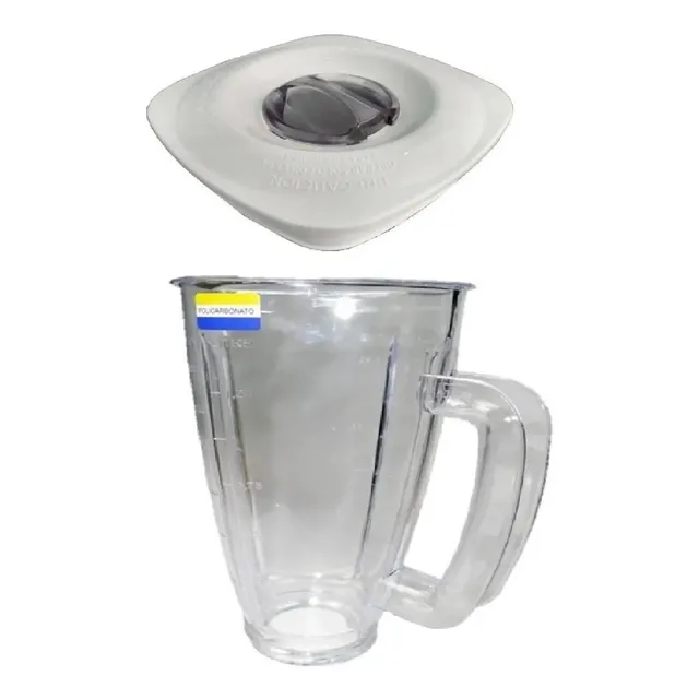 Vaso Plástico Irrompible Licuadora Moulinex Con Tapa