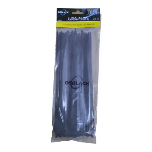 Tirra Tirraje Amarre Plástico 25 Cm Bolsa De 100 Unidades