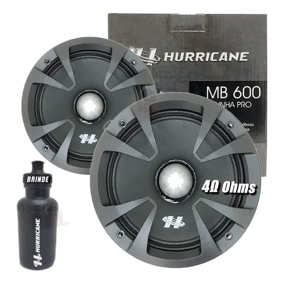 Par Midbass Hurricane 6 Polegada 500wrms Pro Mb600-8ohms