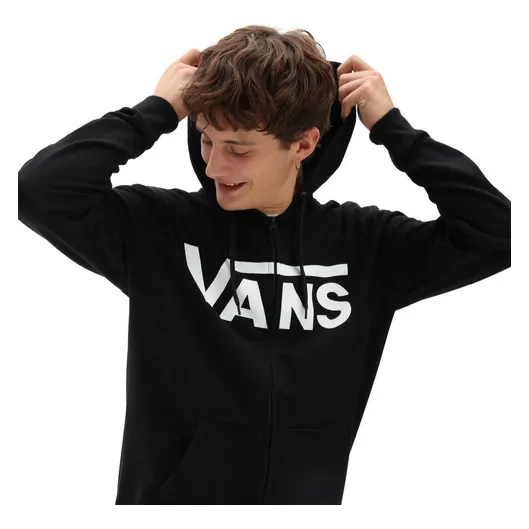 Polerón Vans Classic Zip Hoodie Ii Black-white