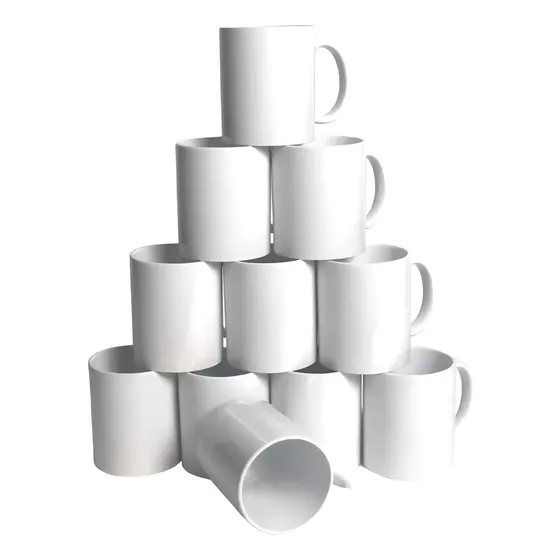 36 Tazas Rectas Cerámica Aaa Sublimables Sublimar Importadas