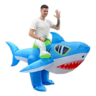 Disfraz Cosplay Inflable | Tiburon Playero | Tiburon Con Gafas Disfraz Cosplay Inflable | Tiburon Playero | Tiburon Con Gafas