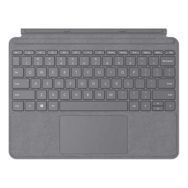 Teclado Type Cover Surface Go 2 Y 3 Microsoft Tela Alcantara Color Plateado
