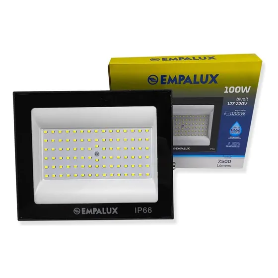 Refletor Led 100w 6500k Bivolt Ip66  Empalux