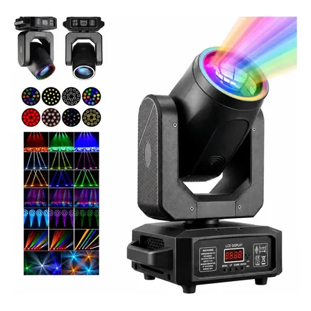 300w Moving Head Led Beam Rgbw Prisma 18 Facetas Gobo Dmx 127/220v
