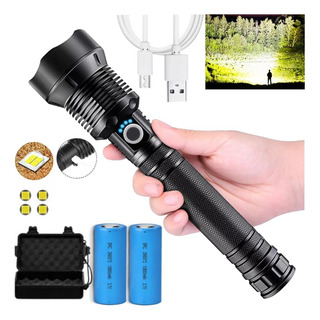 Lampara Cacería Bazuca Light Usb 35000 Lumens Alto Alcance Lampara Cacería Bazuca Light Usb 35000 Lumens Alto Alcance