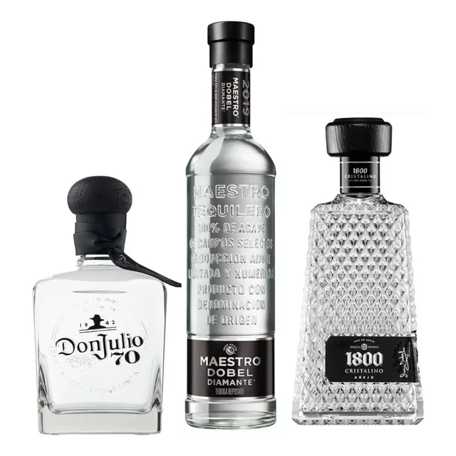 Pack De 3: Don Julio 70, Maestro Dobel Y 1800 Cristalino