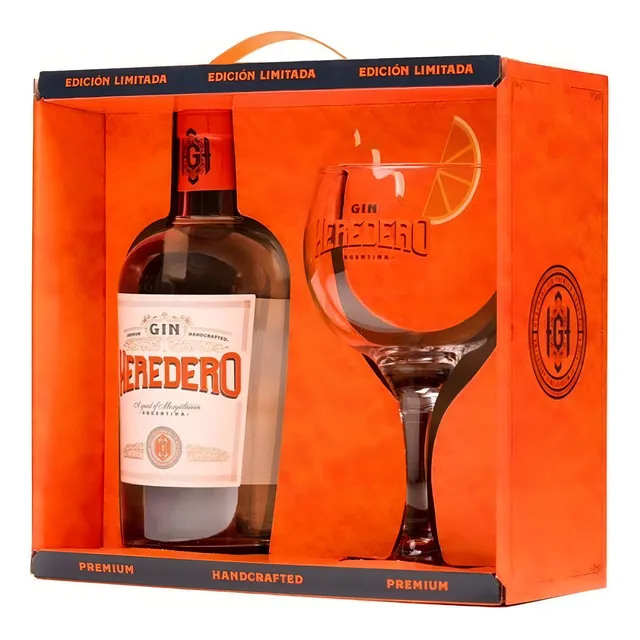 Gin Heredero 750 Ml Con Copa Gin Tonic