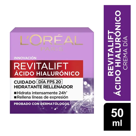 Crema L'oréal Revitalift Ácido Hialurónico Día 20Fps 50ml