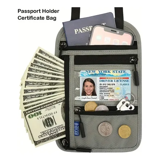 Porta Pasaporte Chequera Documentos