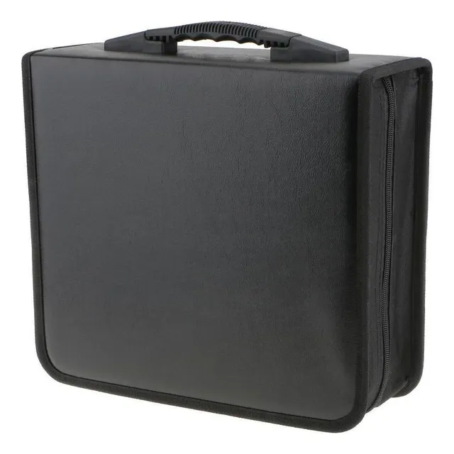 400 Discos Cd Material Cuero Pu Support Case Dvd Carpeta [u]