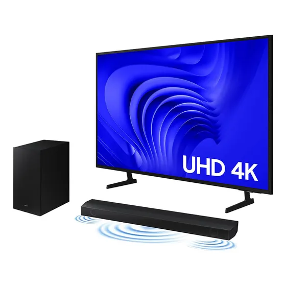 Smart Tv 60  Uhd 4k 60du7700 + Soundbar Hw-b550