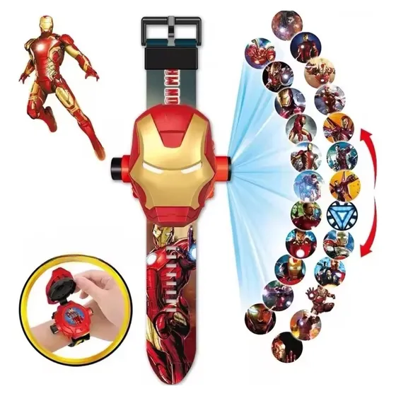 Reloj Proyector Imágenes Hombre Araña Spiderman