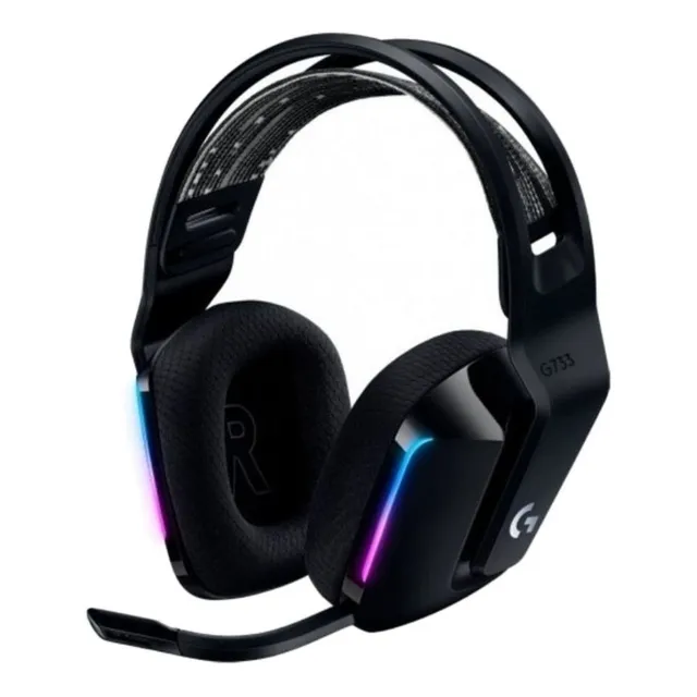 Audífonos gamer inalámbricos Logitech G Series G733 negro con luz rgb LED