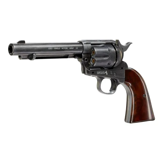Revolver Aire Comprimido Colt Saa 4,5mm Diabolo Metalica.
