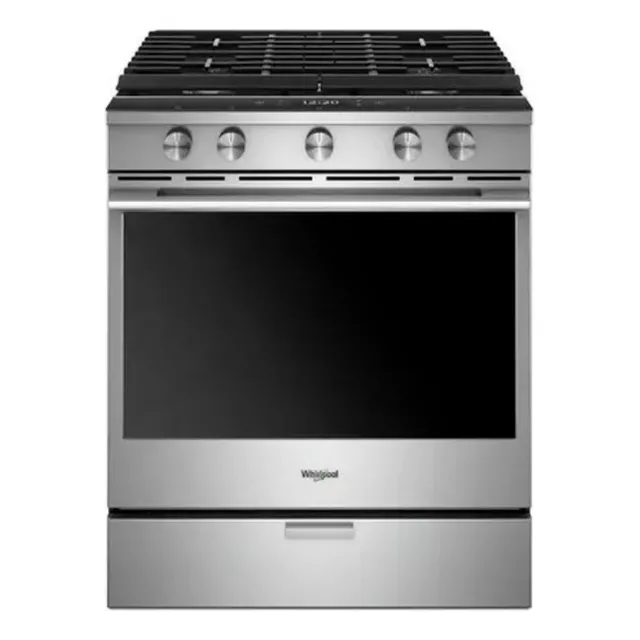 Estufa A Gas  Whirlpool Smart Conveccion 5 Quemadores De 30 