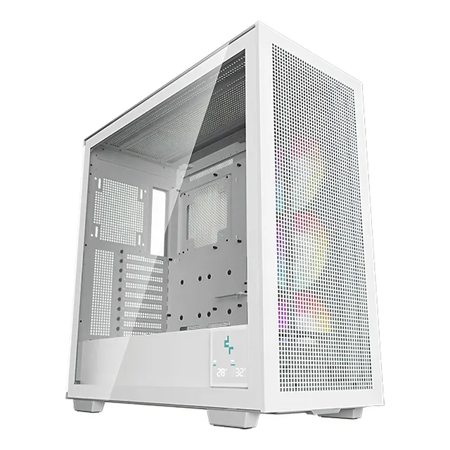 Gabinete Modular Deepcool Morpheus Wh E-atx Cristal Templado Color Blanco