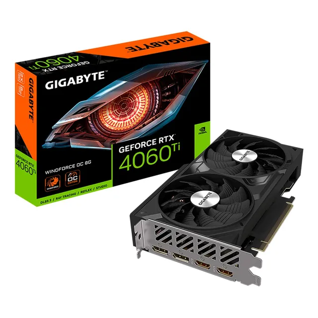 Tarjeta Gráfica Gigabyte Geforce Rtx 4060 Ti Windforce Oc 8g