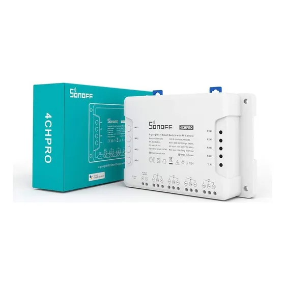 Sonoff 4ch Pro R3 Interruptor Wifi 4 Salida App Alexa Google