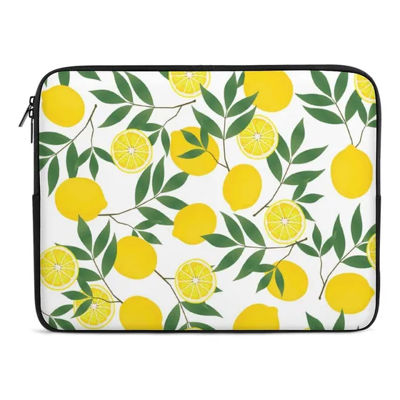 Funda Delgada Para Laptop 15  Color Amarillo Limon Mujer