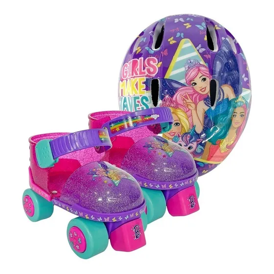 Patines Apache Entrenadores  Con Casco Barbie