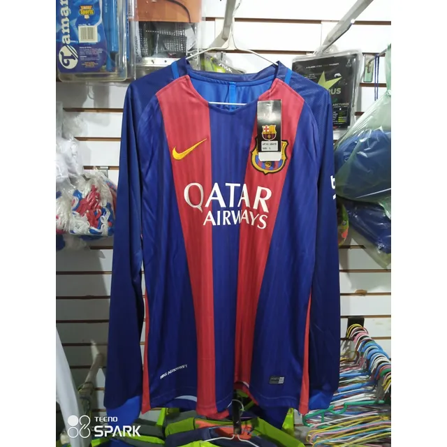 Camisa Del Barcelona Manga Larga Talla L Y Xl 