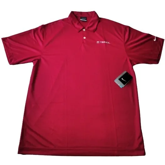 Camisa Caballero Nike Golf Dri-fit Rojo Talla L Terex Nueva