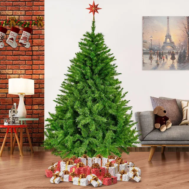 Arbol De Navidad Voluminoso Pachon 190cm Naviplastic Alpino Color Verde