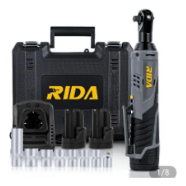 Llave Trinquete Inalámbrica Marca Rida 10 Mm, 45 Nm