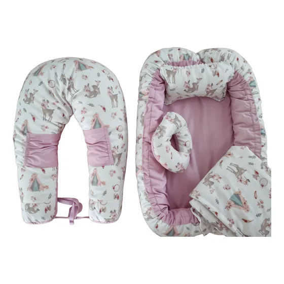 Kit Nacimiento Almohadon Amamantar, Nidito, Acolchado Y Más!