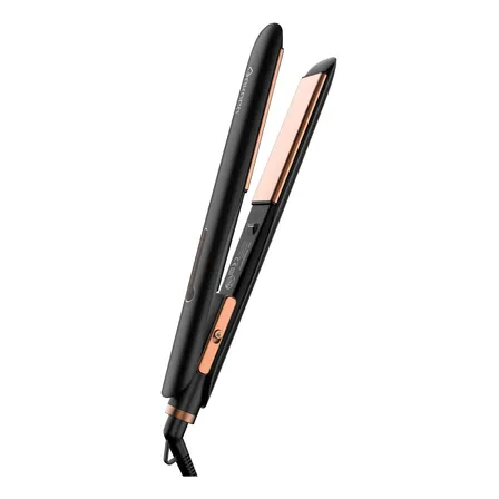 Prancha De Cabelo Champinha Profissional Iônica/ Ceramica Preto 127/220v