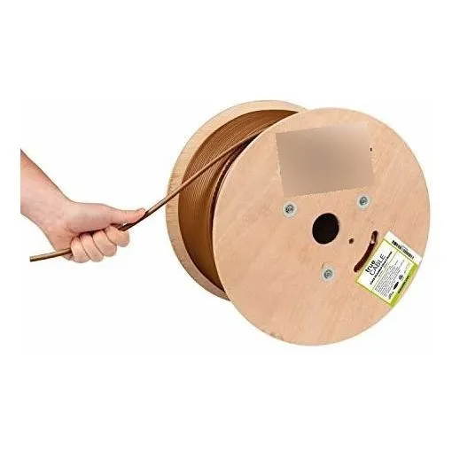 Cable Ethernet Truecable Cat6 1000 Pies 23awg 550mhz -café