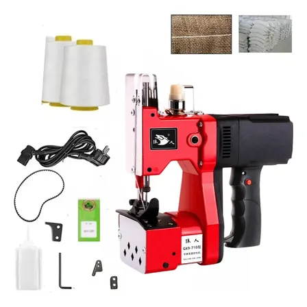 Maquina Cosedora De Costales Sacos Coser Portátil Industria Rojo